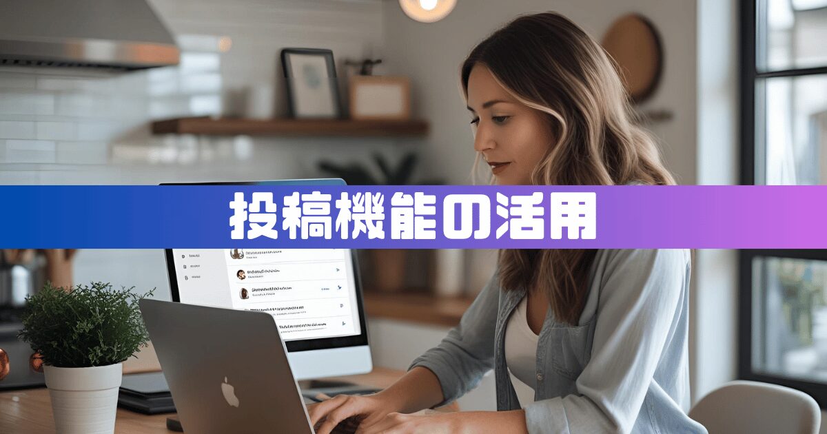 投稿機能の活用